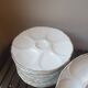 12 huitres porcelain plates from Limoges circa 1970