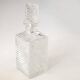 Crystal whisky decanter with mini spike pattern