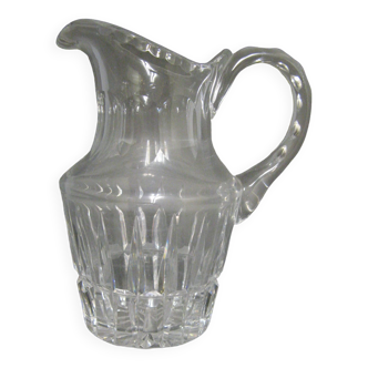 Old crystal pitcher. Baccarat, St Louis, Daum