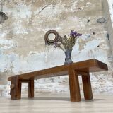 Primitive solid wood coffee table.