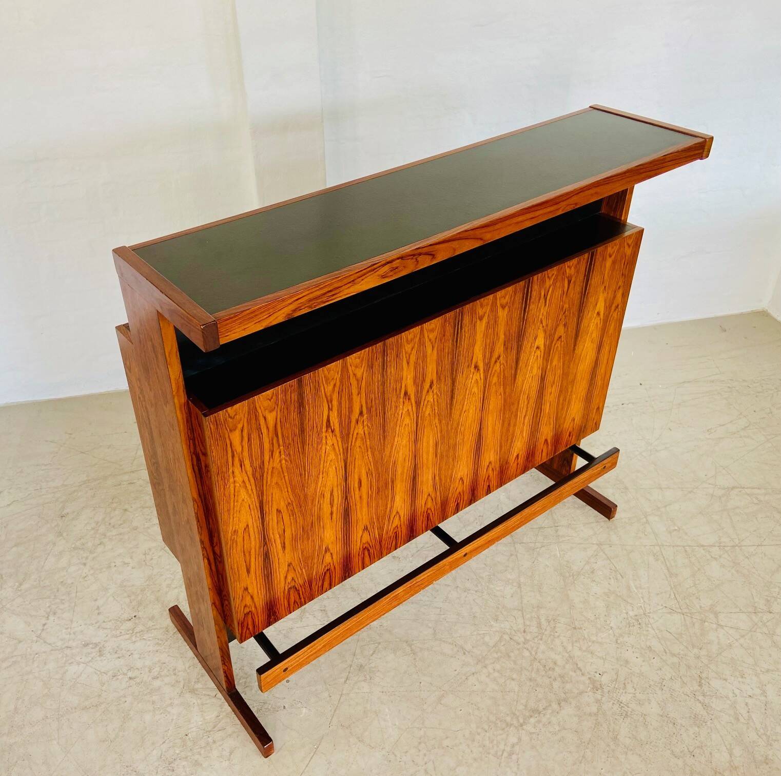 Mid-century rosewood bar and stools by Niels Erik Glasdam Jensen 1960s