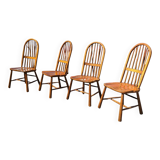 4 x Welsh stick back chairs
