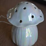 Iridescent ceramic night light for children, Italian.