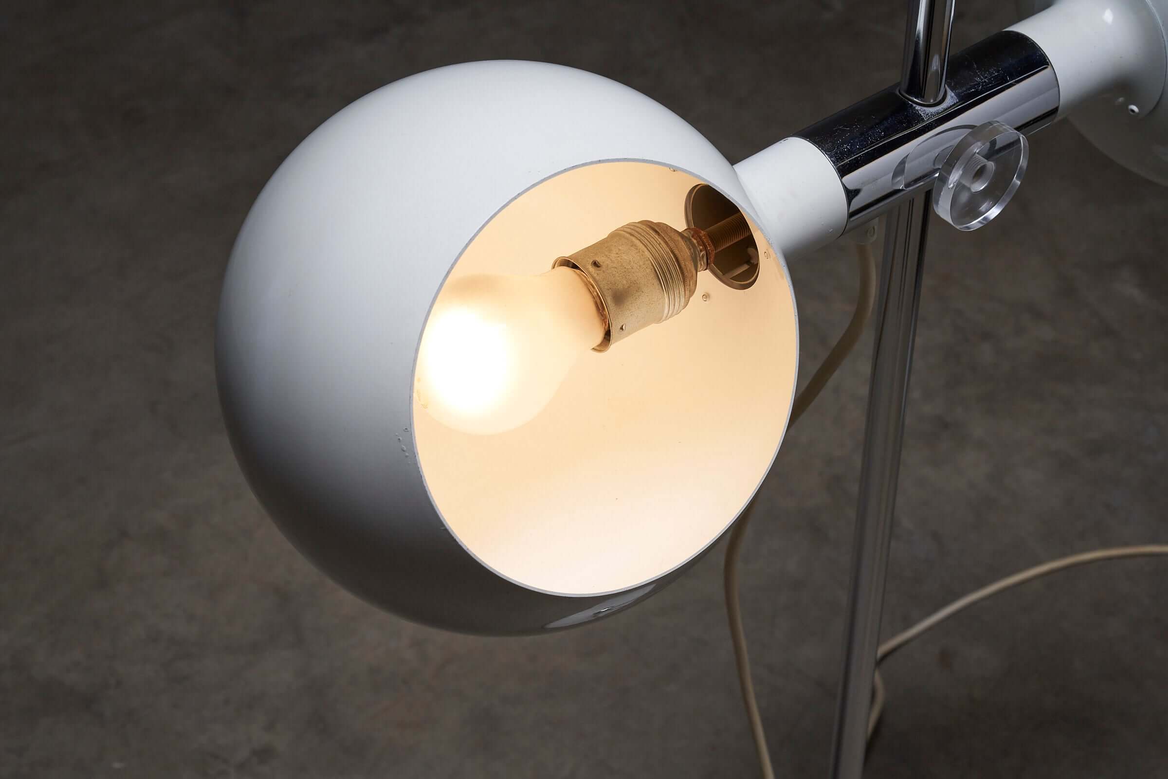 Double sphere floor lamp by Cosack
