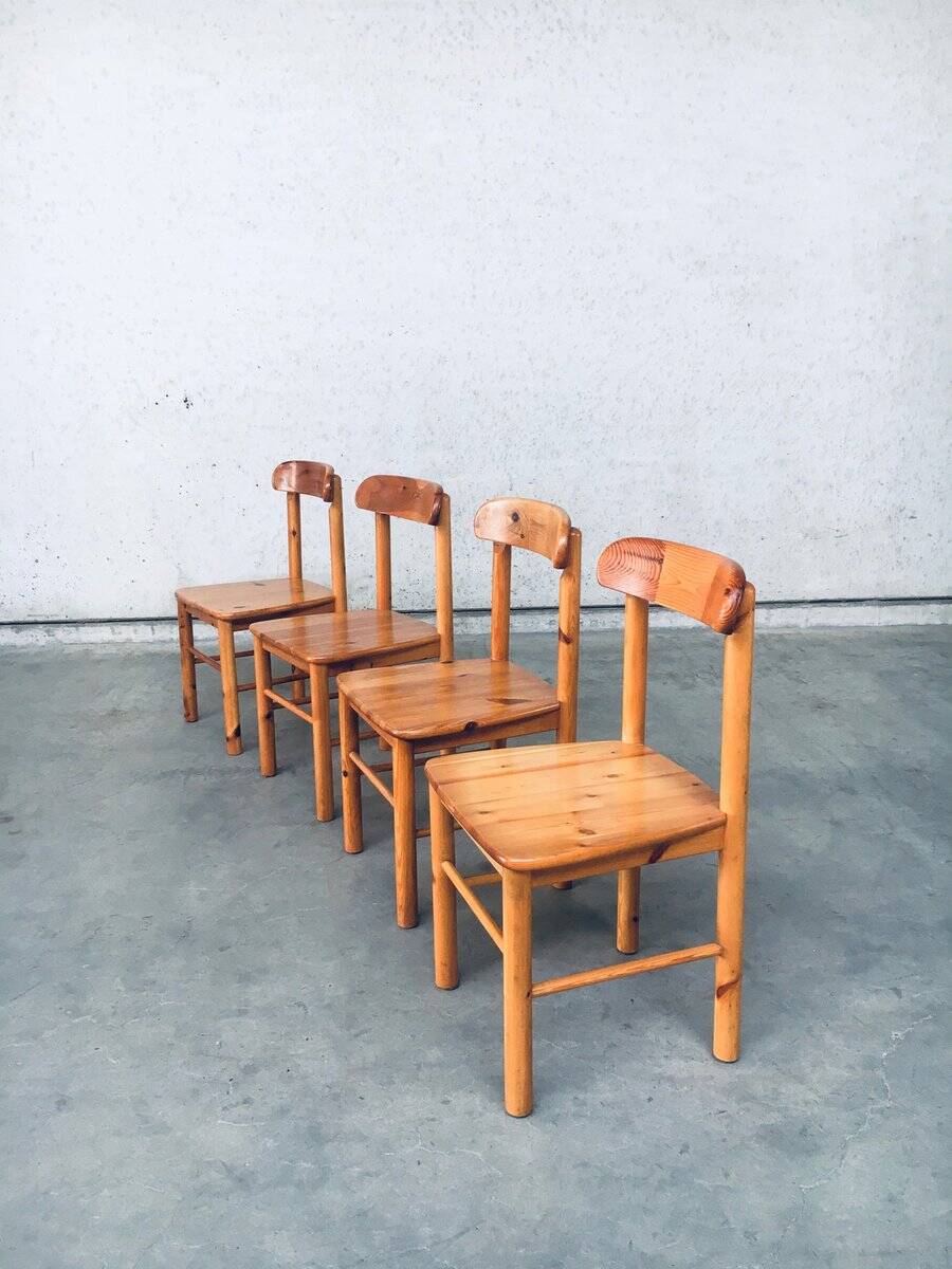 Danish Pine Chairs, 1975, Set of 4