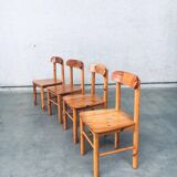Danish Pine Chairs, 1975, Set of 4