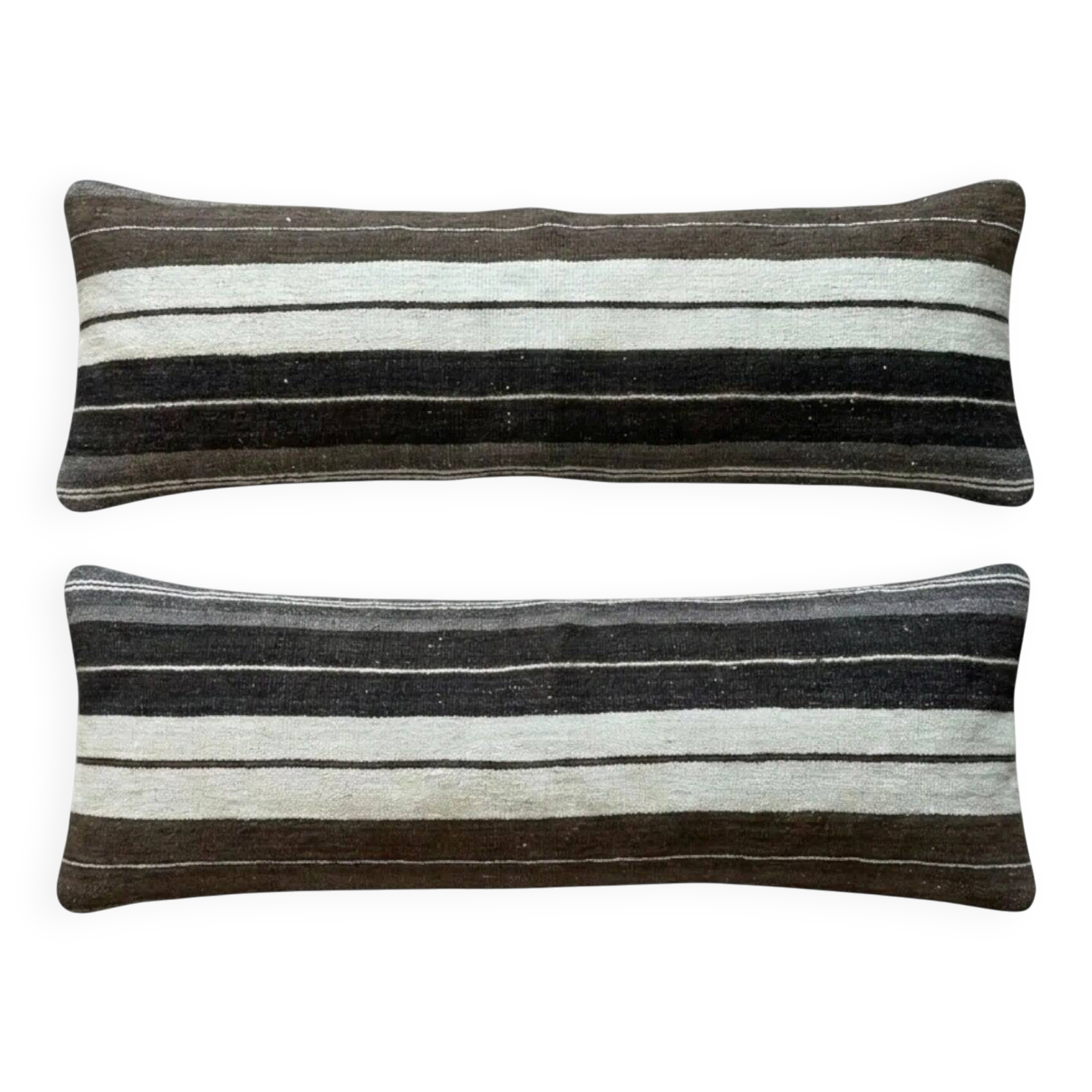 Set of 2 vintage kilim cushion covers 41x119 cm