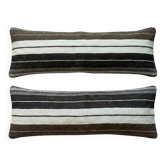 Set of 2 vintage kilim cushion covers 41x119 cm