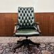 English Green Chesterfield Office Chair Desk chair green