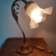 Bronze bedside table lamp 20th empire style