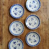 Blue Badonviller retro plates