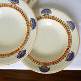 4 soup plates from Longwy