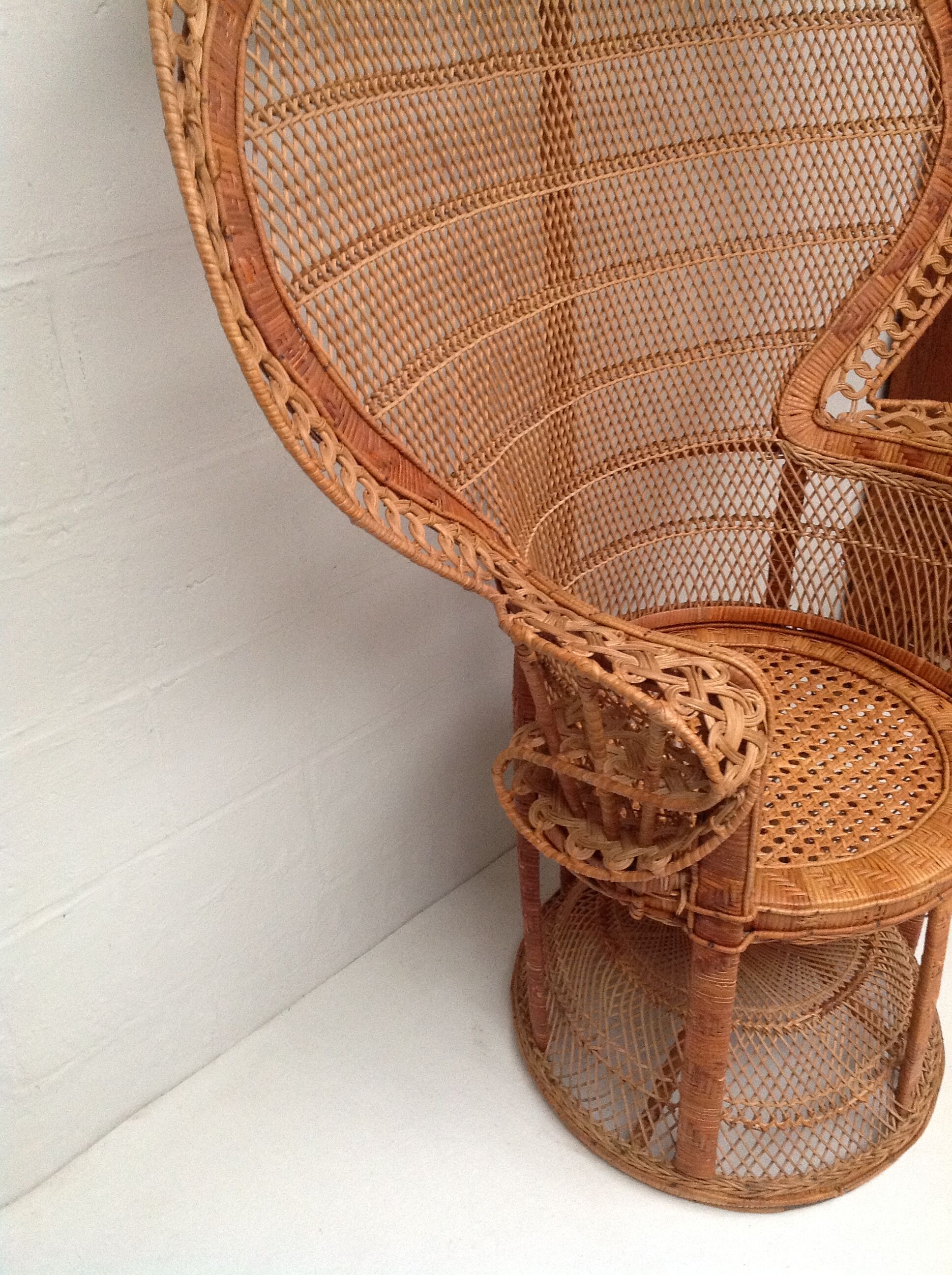 Armchair Emmanuelle rattan 1970