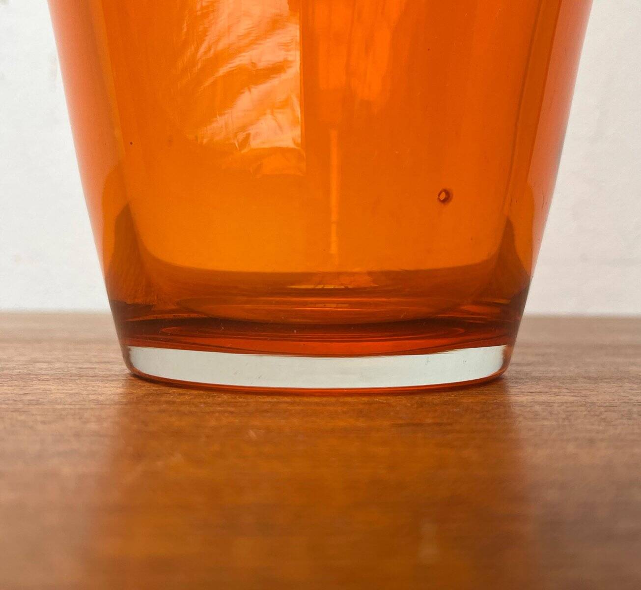 Vintage glass vase by Hysteria, 1980s.