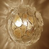 Pair of Brutalist Glass Sconces