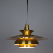 Danish vintage pendant lamp Roma by Junge, 1980s