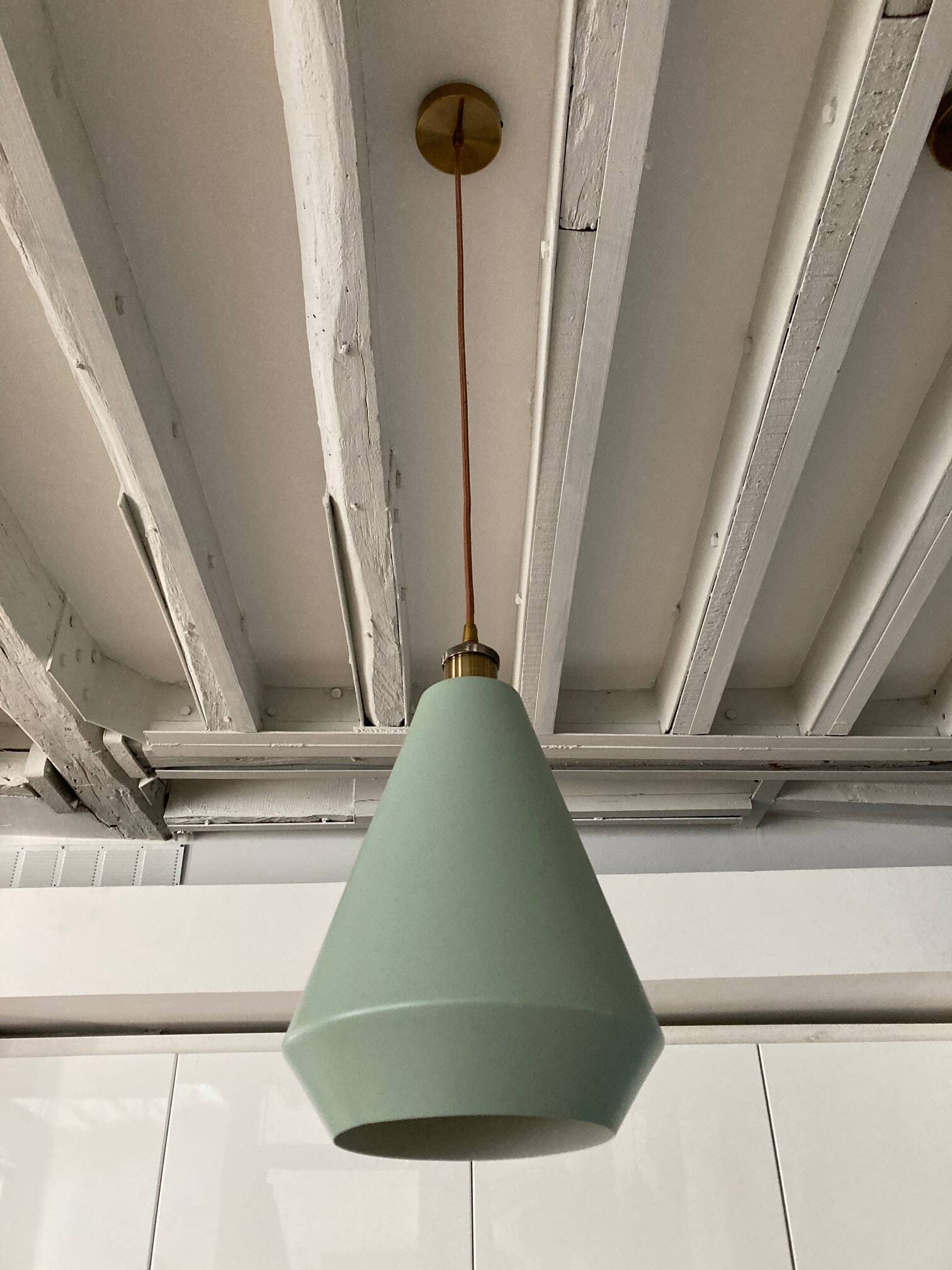 5 lampshade suspensions made and Girard Sudron LED filament bulbs