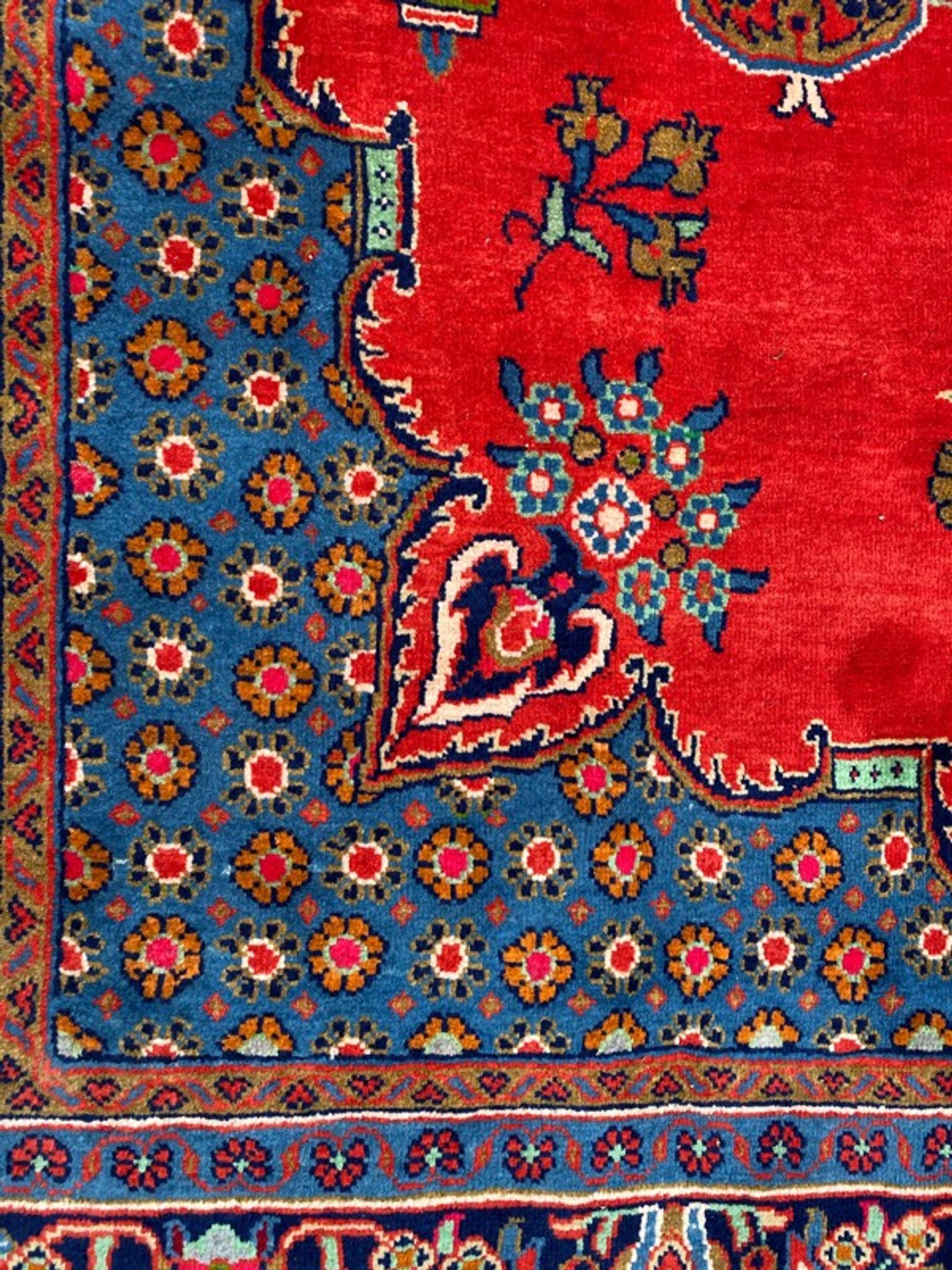 Vintage Persian mahal carpet 238x354