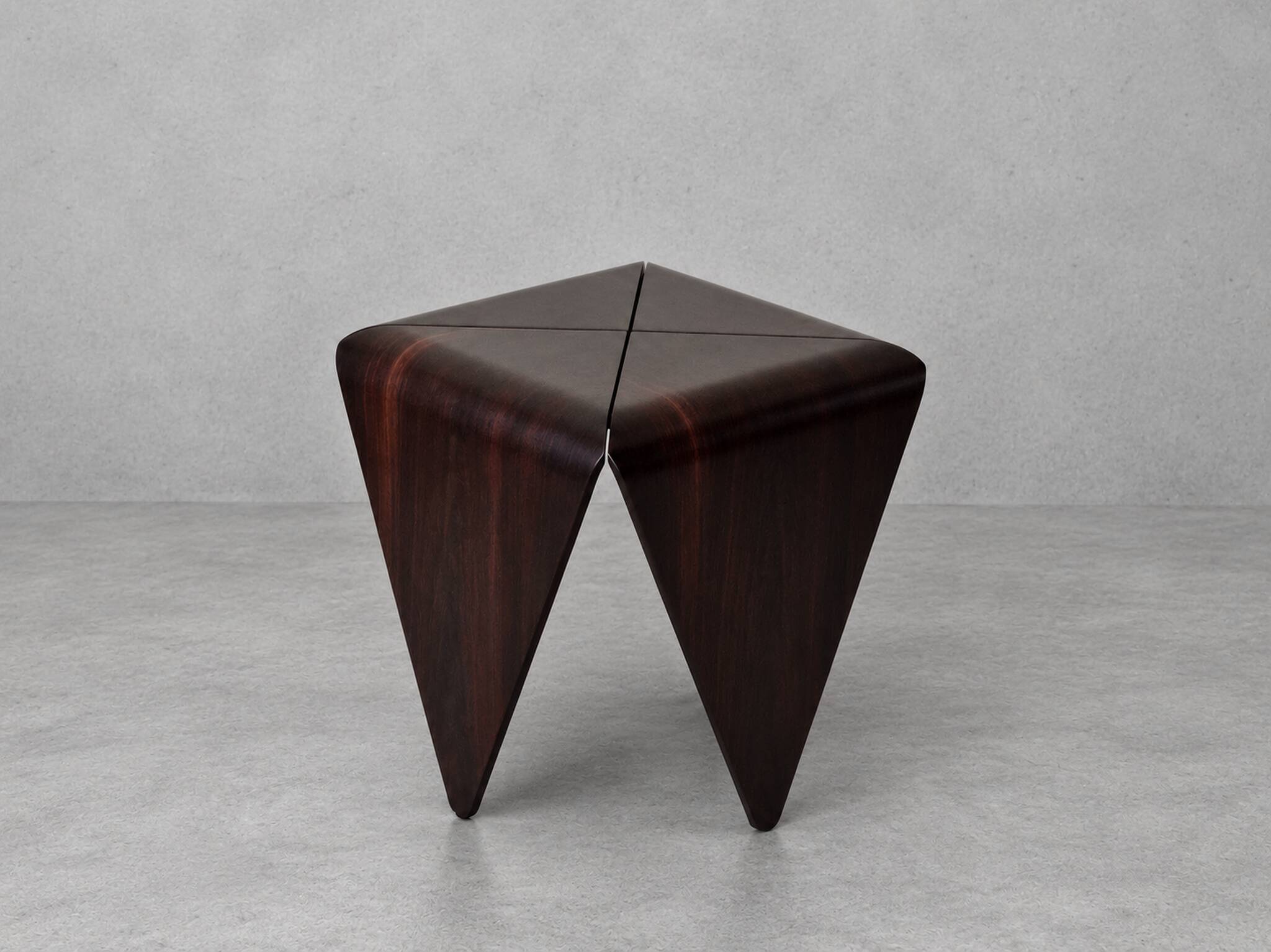 Petalas Side Table Nighstand by Jorge Zalszupin, Rosewood