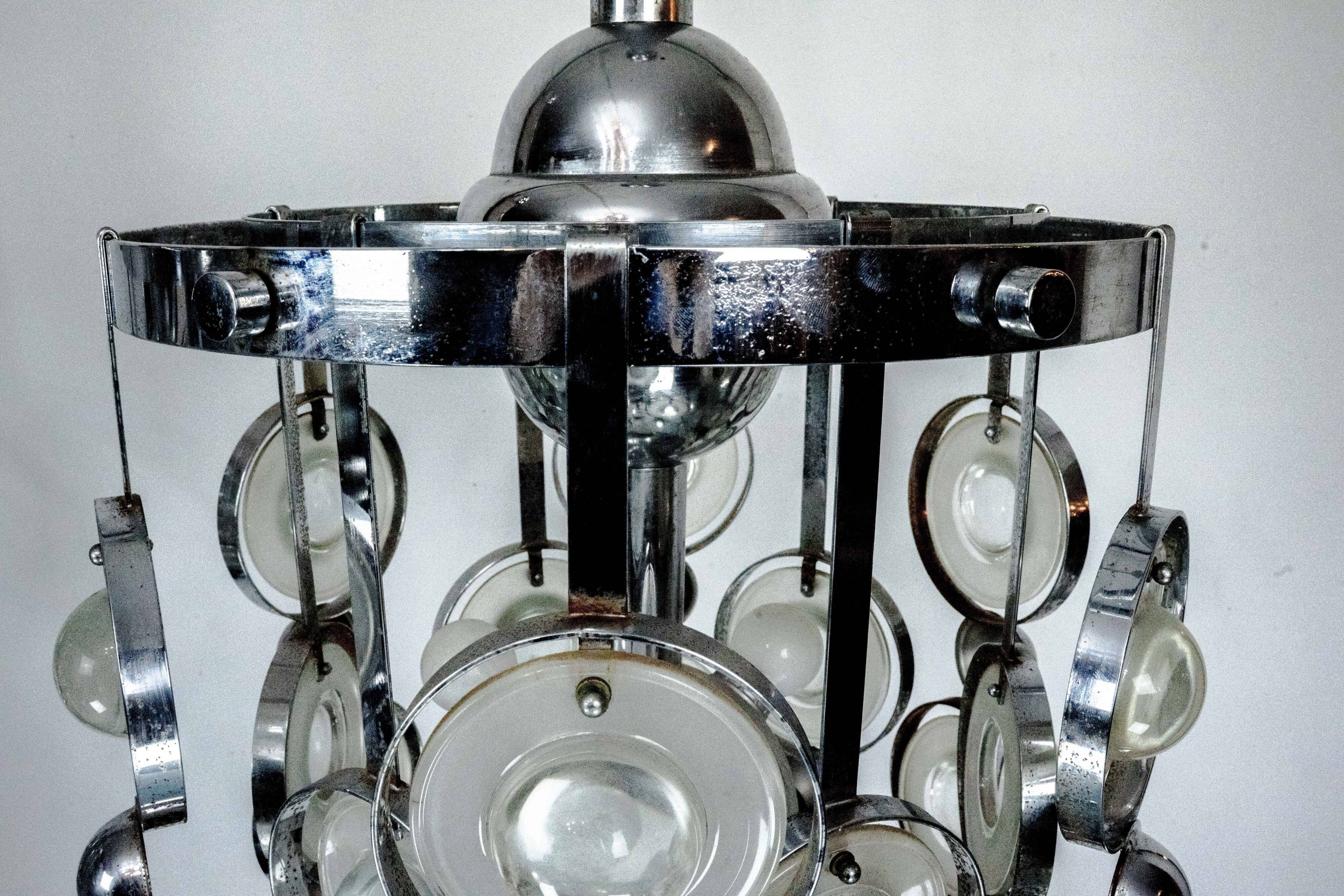 Pair of Pendant Lights by Oscar Torlasco, Italy, 1970s