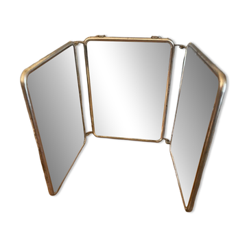 Miroir de coiffeur 3 volets vintage