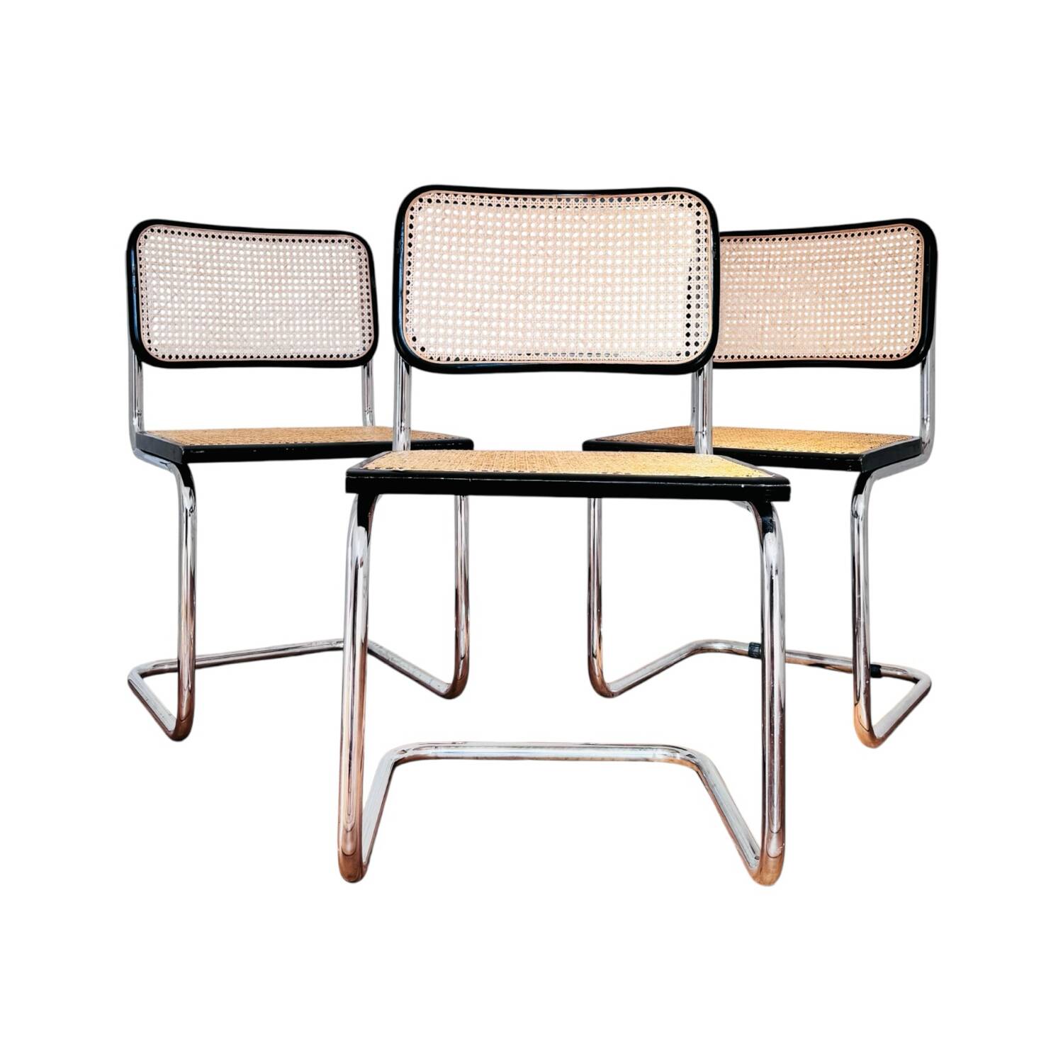 3 chaises Cesca Marcel Breuer B32