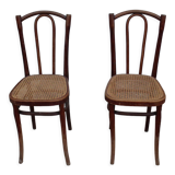 Pair of bistro chairs years J & J Kohn