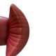 Vintage dark red one-seater cocktail armchair / chair