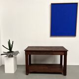 Small pine drapery table from the 1950s
