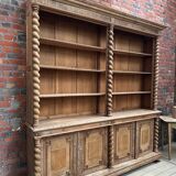 Huge oak display cabinet from the late 19th century