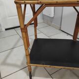 Desserte en rotin vintage