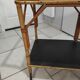 Vintage rattan serving trolley