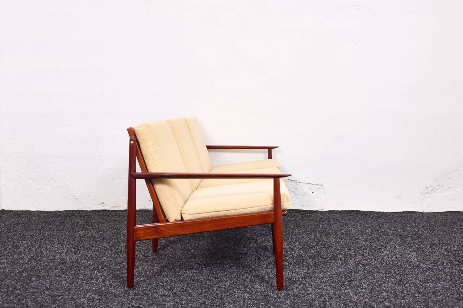 Arne Vodder, Canapé trois places vintage en teck, Glostrup années 1960, Danemark