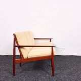 Arne Vodder, Canapé trois places vintage en teck, Glostrup années 1960, Danemark