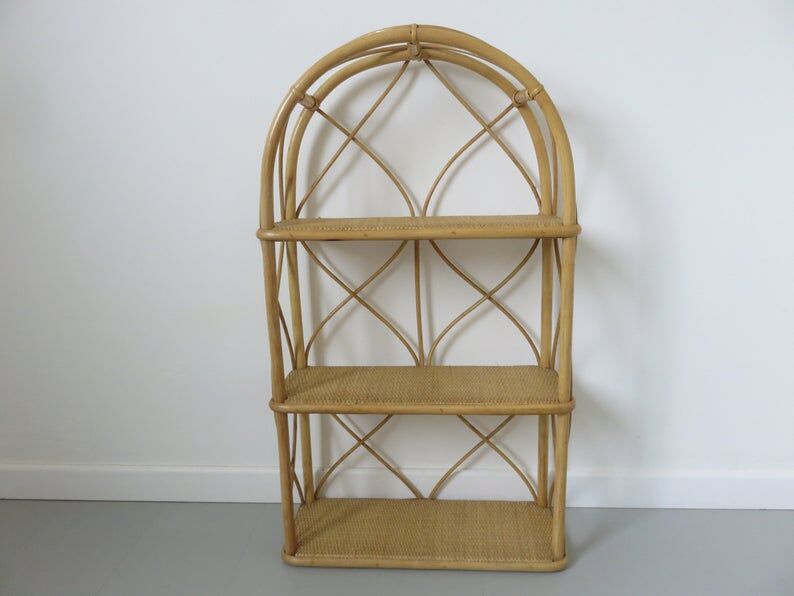 Bamboo rattan spread 60s 70s