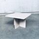 Vintage Italian Postmodern Square Granite Stone Side Table, 1970s