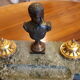 Marble and bronze inkwell