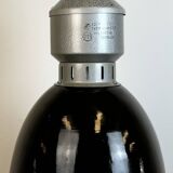 Industrial Black Enamel Factory Lamp from Elektrosvit, 1960s
