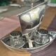 RARE silver-plated salt and pepper shaker set by Cristofle, Gallia collection