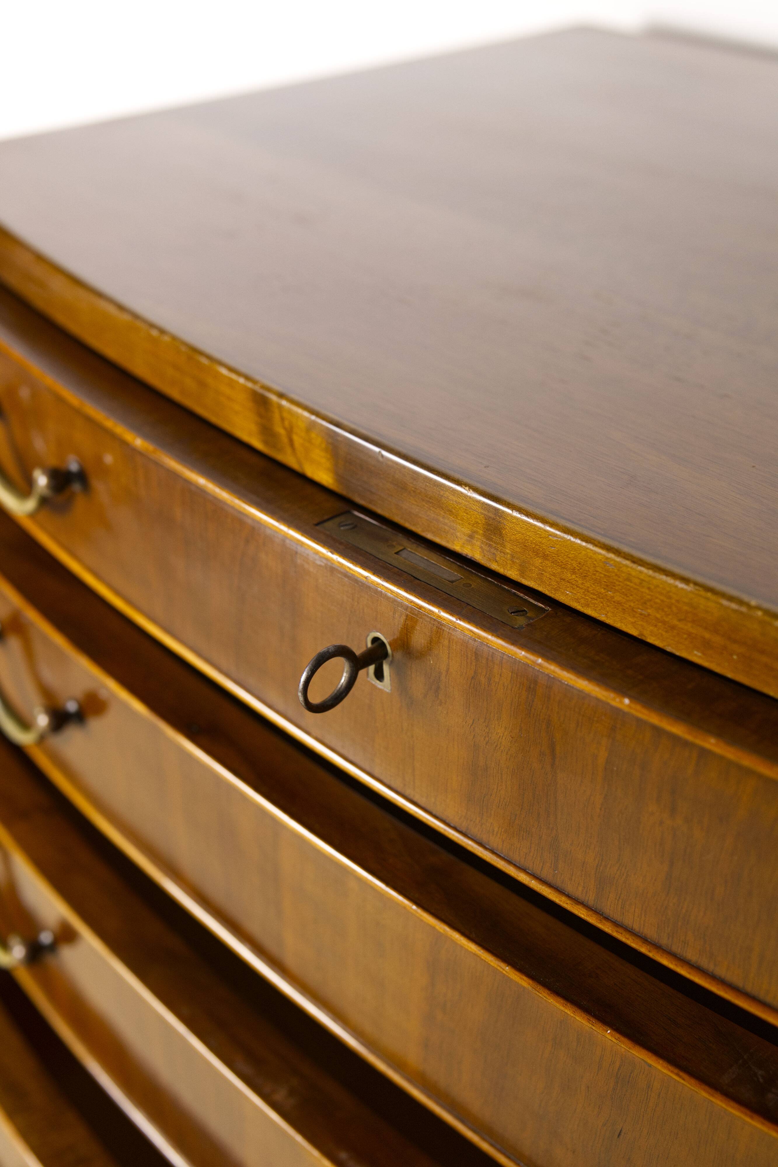 Large Nutwood Chest of Drawers by Ole Wanscher, 1940's