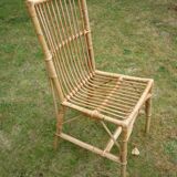Rattan and bamboo chair