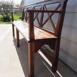 Solid oak bench