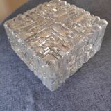 Square glass ceiling light