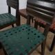 Set of 6 French 1940 dining chairs in oak