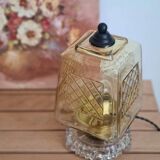 Amber yellow table lamp