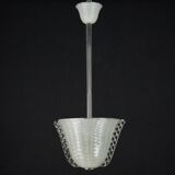 Rare Art Deco Ercole Barovier chandelier in  Murano glass. Italy 1940