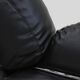 Vintage Okay armchairs by Adriano Piazzesi black leather 1970s, set of 2