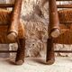 Pair of low-mulched chairs country spirit 1960