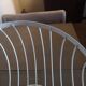 White painted metal fruit basket - Space Age - 1970s/1980s