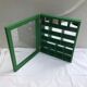 Old green wood showcase